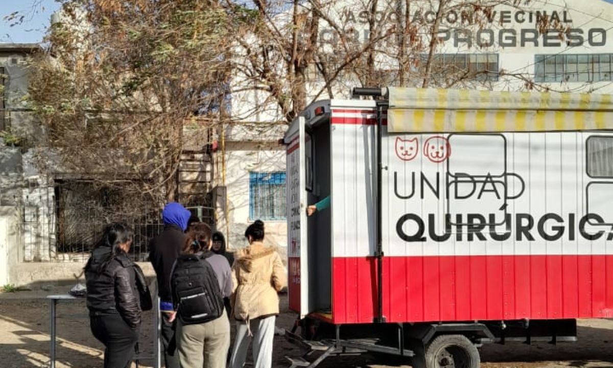 El quirófano móvil de Trelew estuvo este jueves en el barrio Progreso