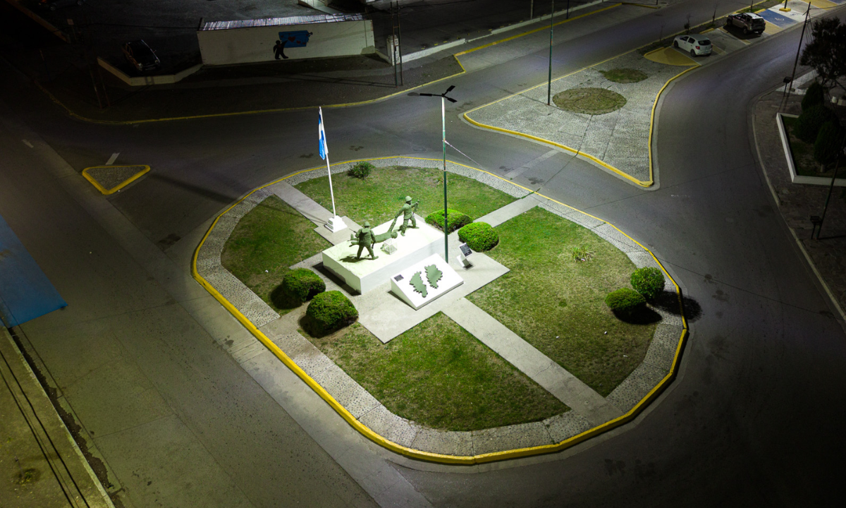 Se renovó la iluminación led en la tercera fila de Playa Unión