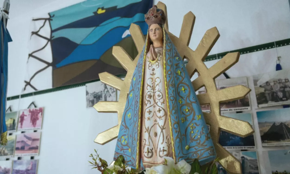 Playa Unión entronizará una réplica de la Virgen de Luján de Malvinas