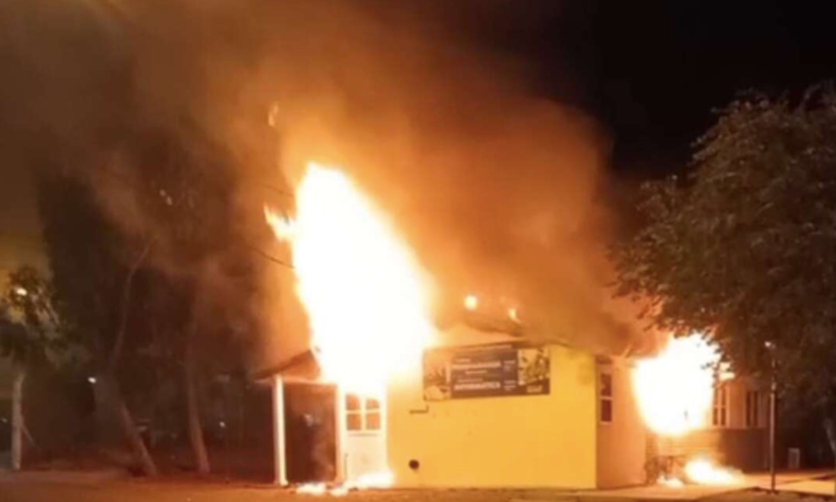 Incendio en la UNPSJB de Puerto Madryn