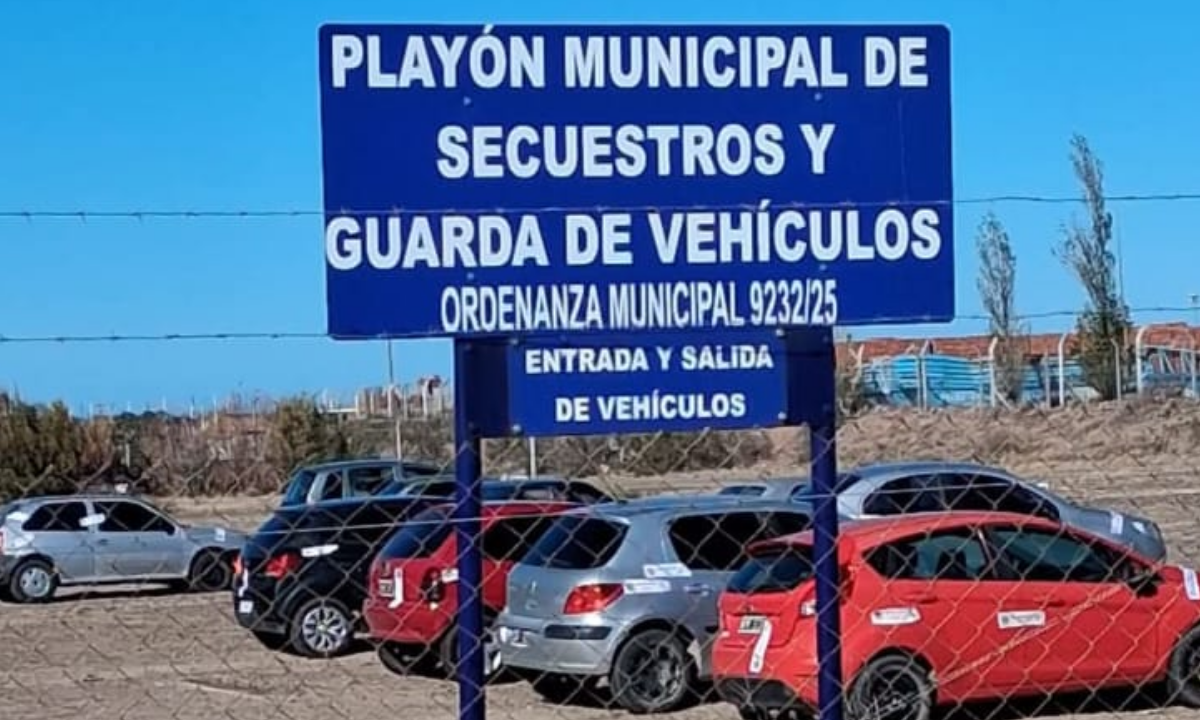 Rawson habilitó un nuevo playón para autos secuestrados