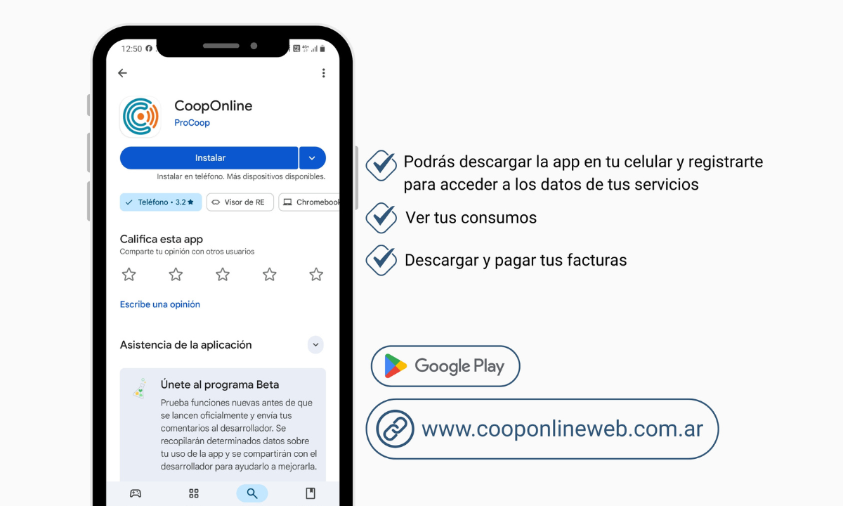 La Cooperativa Eléctrica de Trelew lanza su nueva app de Oficina Virtual
