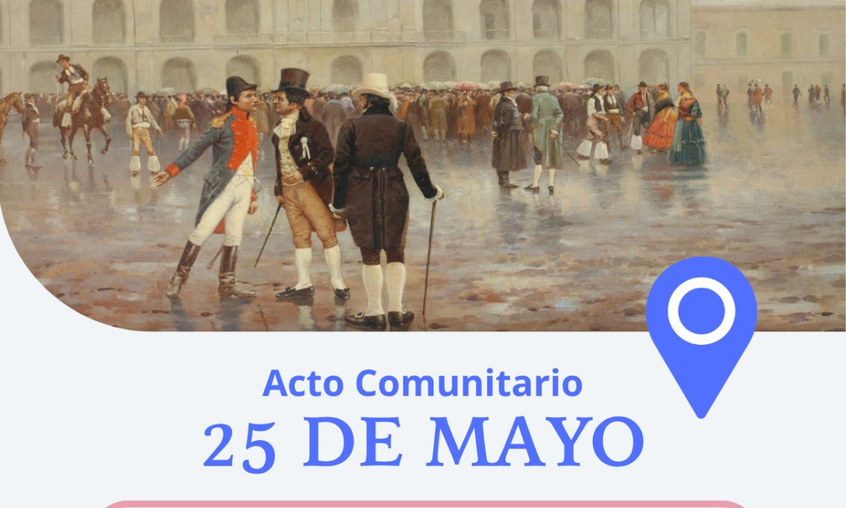 Gaiman realizará el acto comunitario por el 25 de Mayo