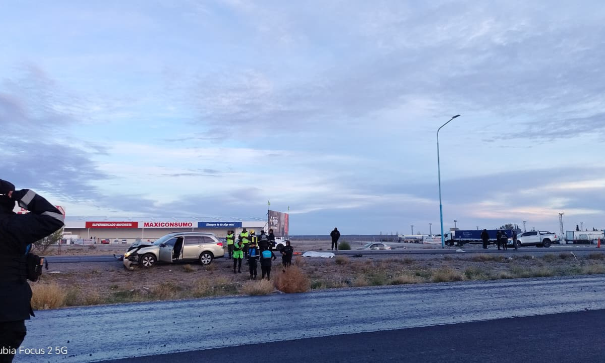 Tragedia en Ruta 3: un motociclista murió en un choque frontal en el acceso norte a Trelew