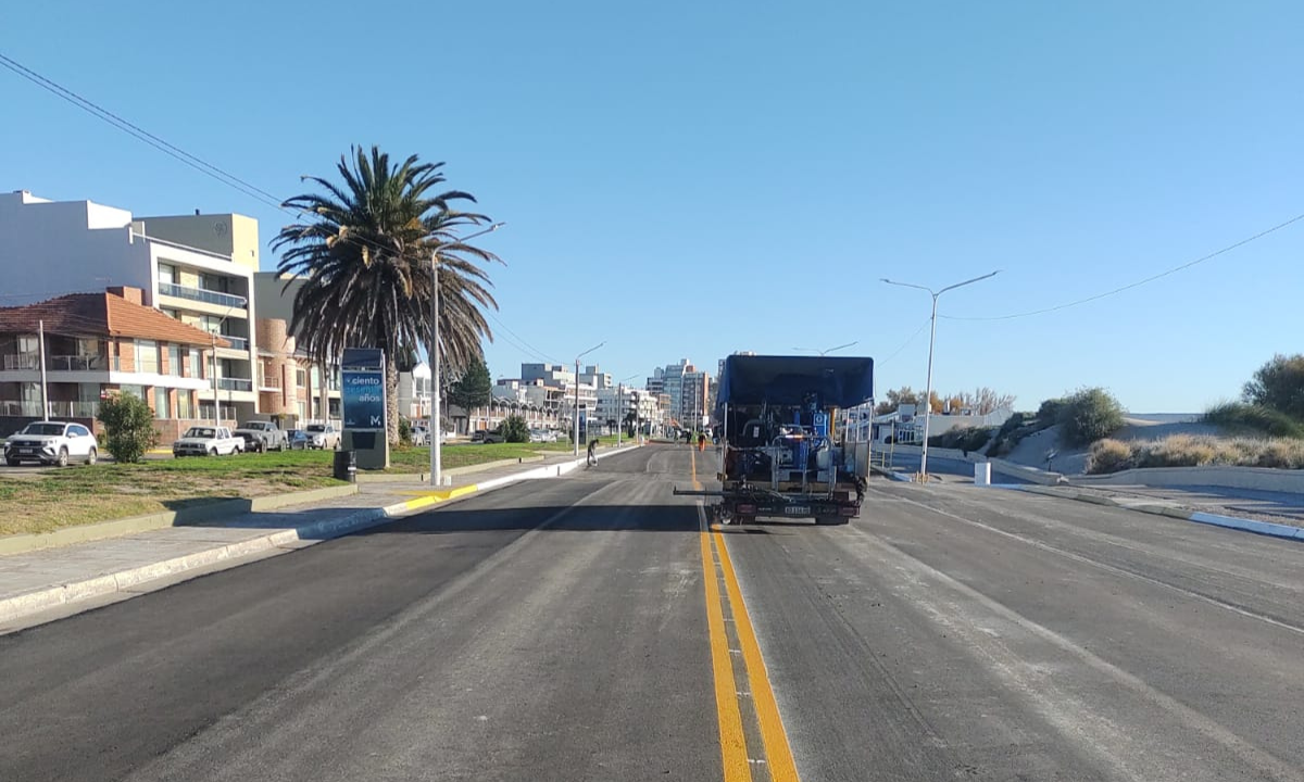 Provincia realiza trabajos de mejoramiento en la rambla del Boulevard Brown de Puerto Madryn