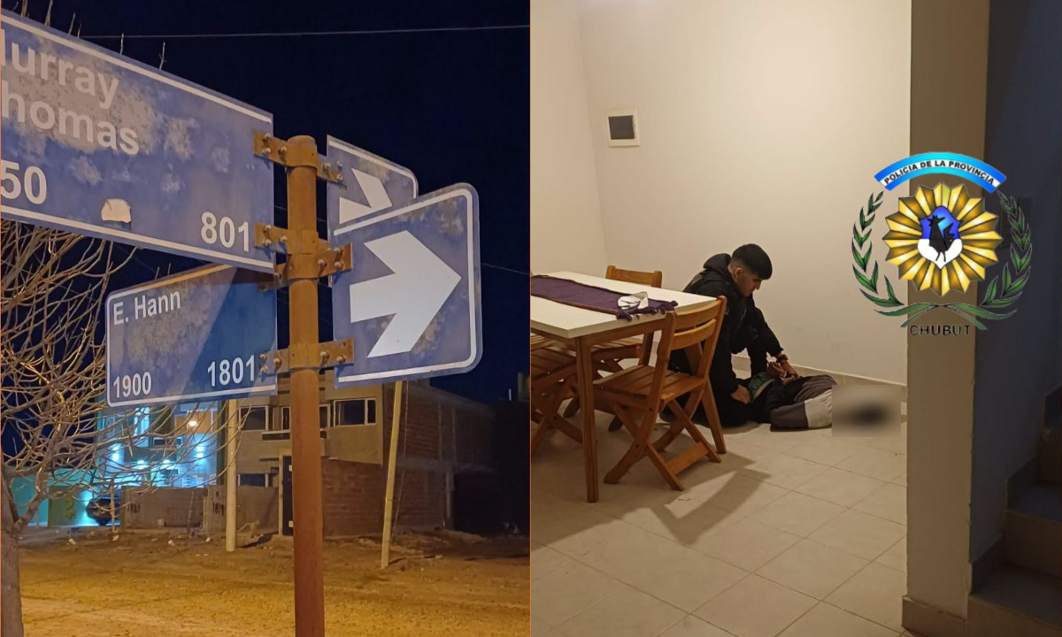 Detuvieron a un hombre que se ocultaba dentro de una vivienda para cometer un robo en Trelew
