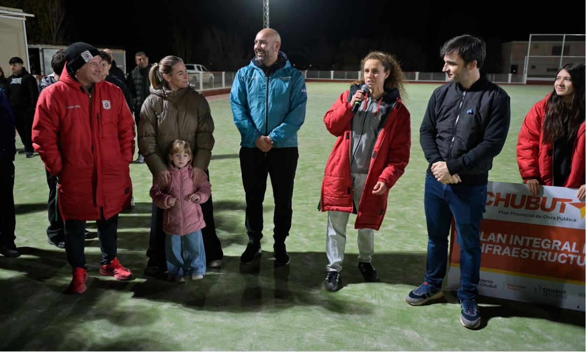 Provincia continúa fortaleciendo la infraestructura deportiva en todo el territorio chubutense a través del Plan Galina