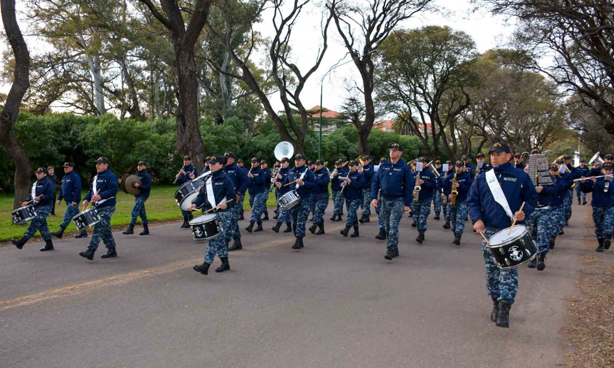 La Banda de Música de la Base Naval Puerto Belgrano de la Armada Argentina dará un concierto en Puerto Madryn