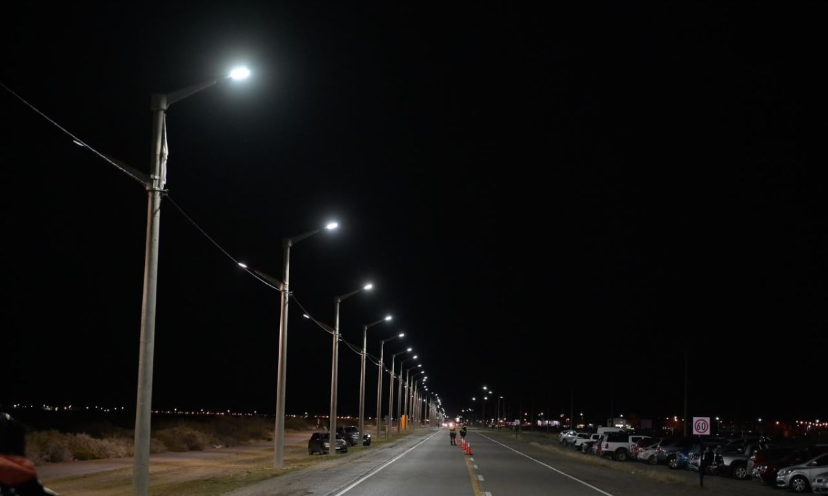 La Mesa Chubutense de Víctimas Fatales destacó la iluminación de la avenida Marcelino González