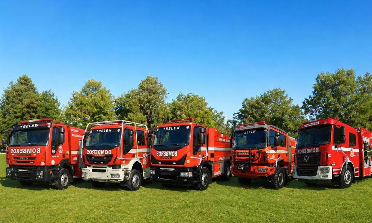 Bomberos de Trelew incorporarán dos nuevas autobombas 4×4 para reforzar el combate de incendios forestales
