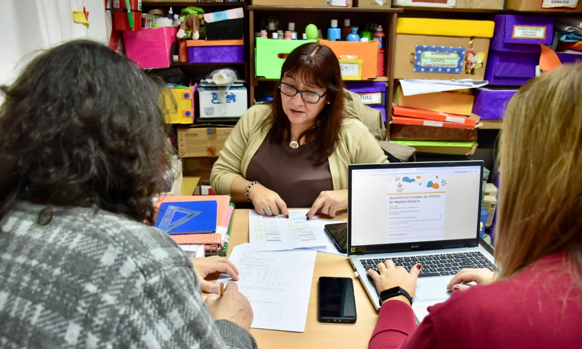 Chubut Crece realizó un relevamiento en el anexo Pichi Ayelén del Jardín Maternal Municipal de Trelew