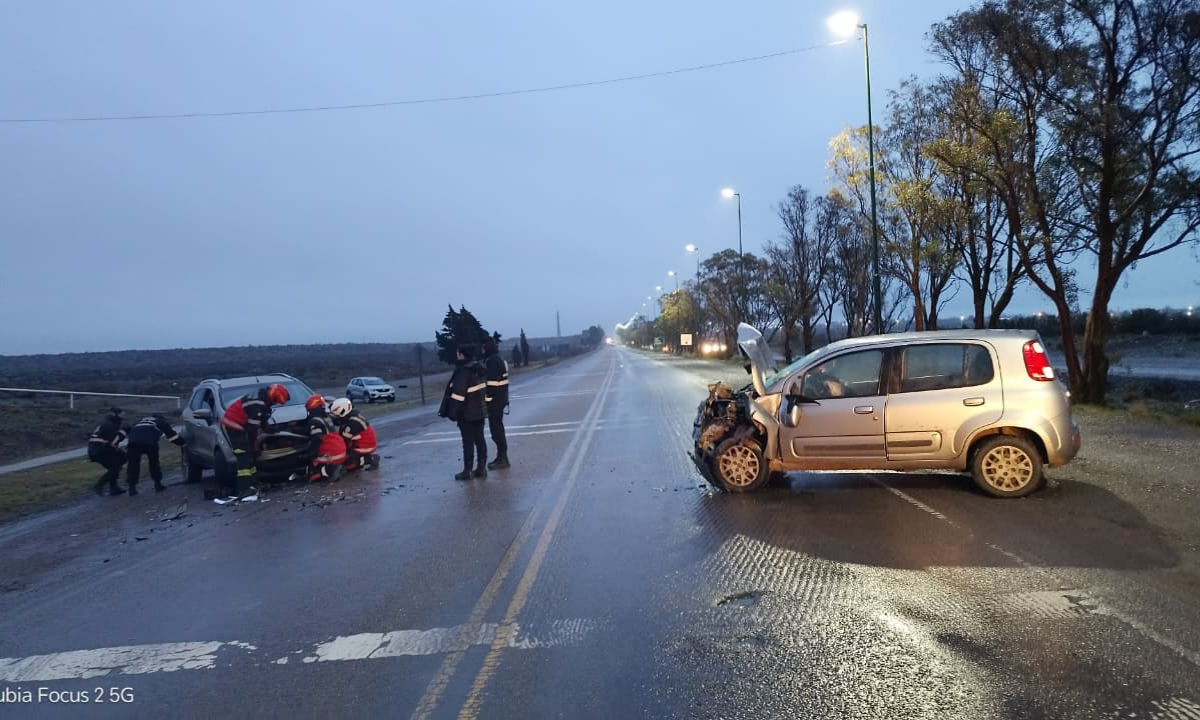 Rawson: una mujer sufrió una grave lesión en un pie tras un choque sobre la Ruta 25