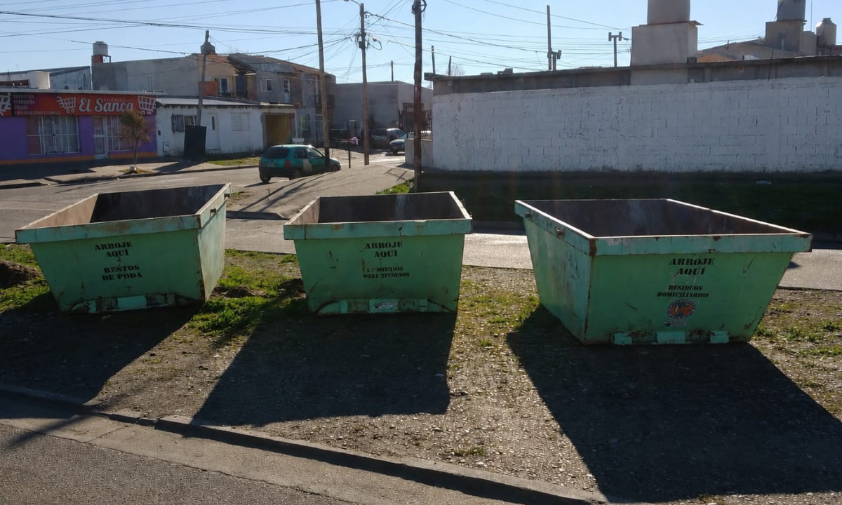Rawson trasladó los volquetes del programa Eco Capital al sector norte de la ciudad