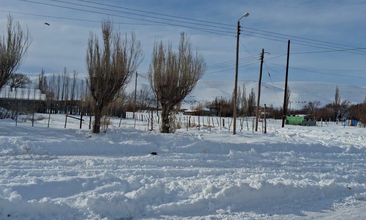 En Ricardo Rojas cayeron 40 centímetros de nieve y se cerraron caminos de acceso claves
