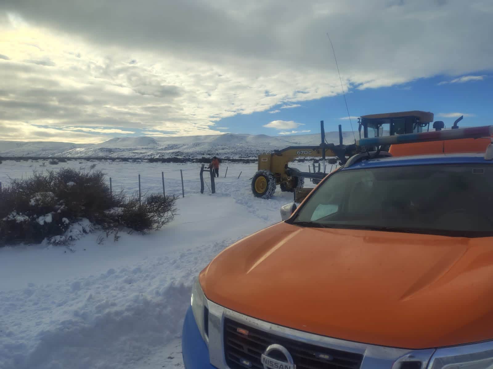 Lluvias y nieve obligan a extremar la precaución en rutas de la provincia