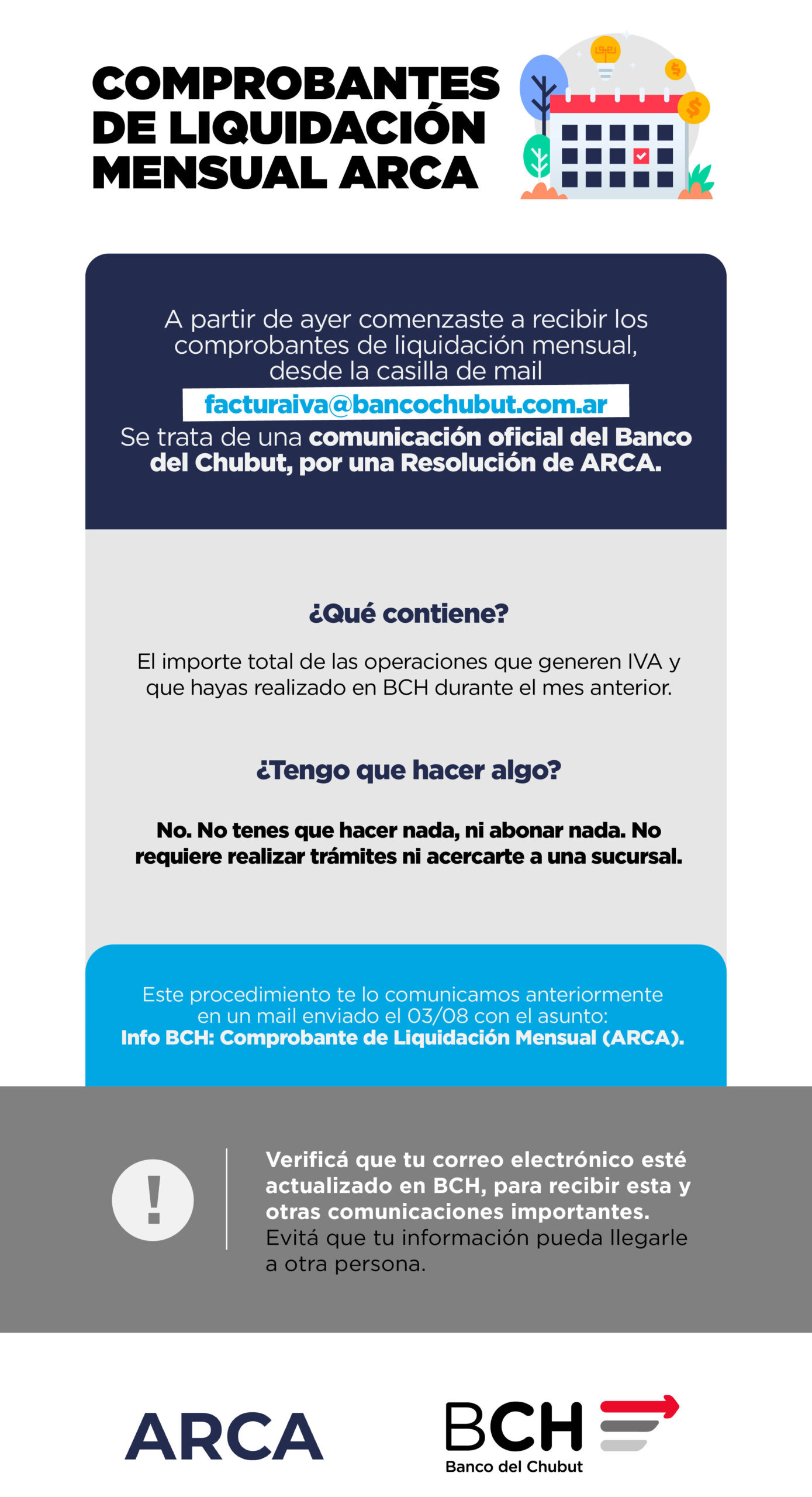 Comprobante de liquidación ARCA