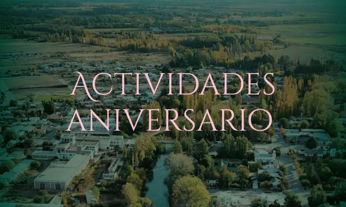 La Municipalidad de Gaiman informa modificaciones en el cronograma del Mes Aniversario