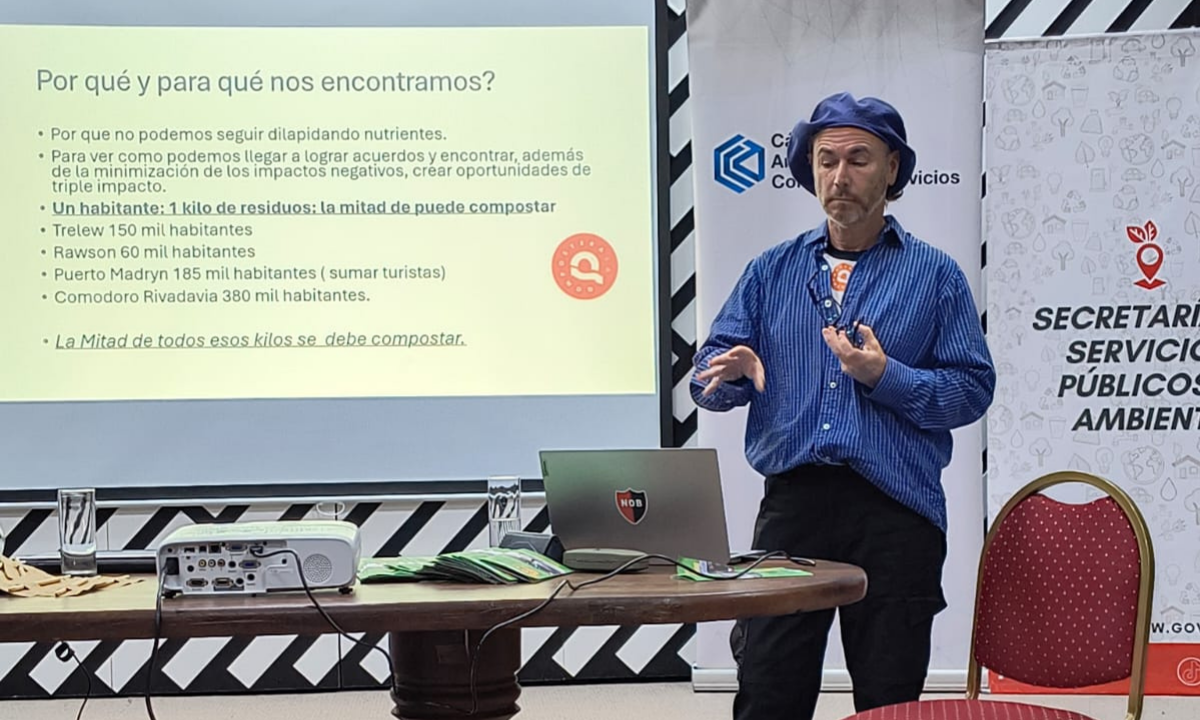Trelew promovió el compostaje con talleres destinados a comercios, productores y vecinos