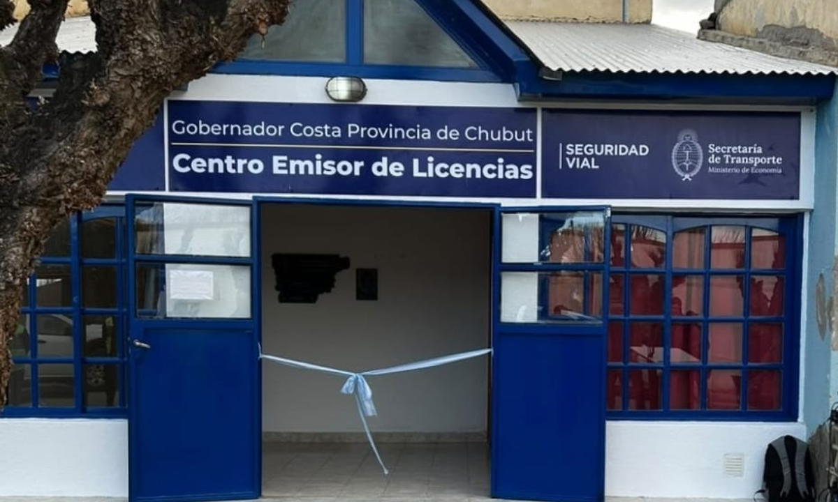 Provincia inauguró un Centro de Emisión de Licencias en Gobernador Costa