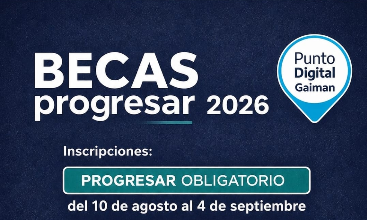 Punto Digital Gaiman brinda acompañamiento para la inscripción a las Becas Progresar 2026