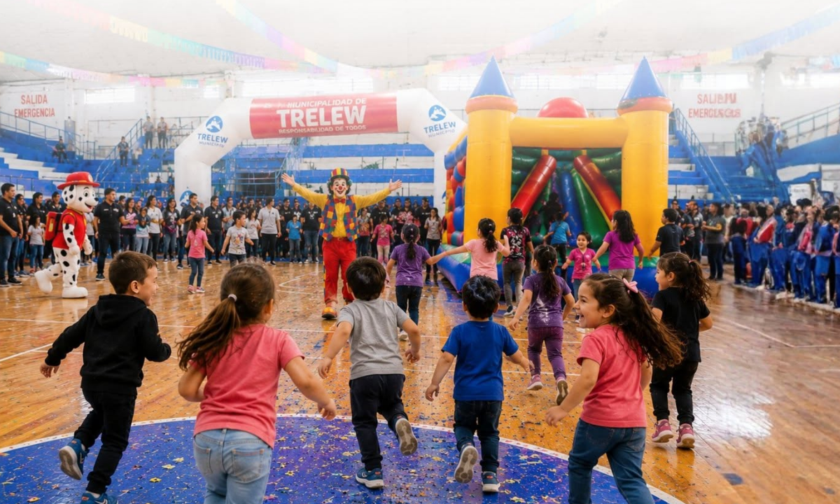 Trelew celebra el Día de las Infancias con juegos, sorteos y actividades para toda la familia