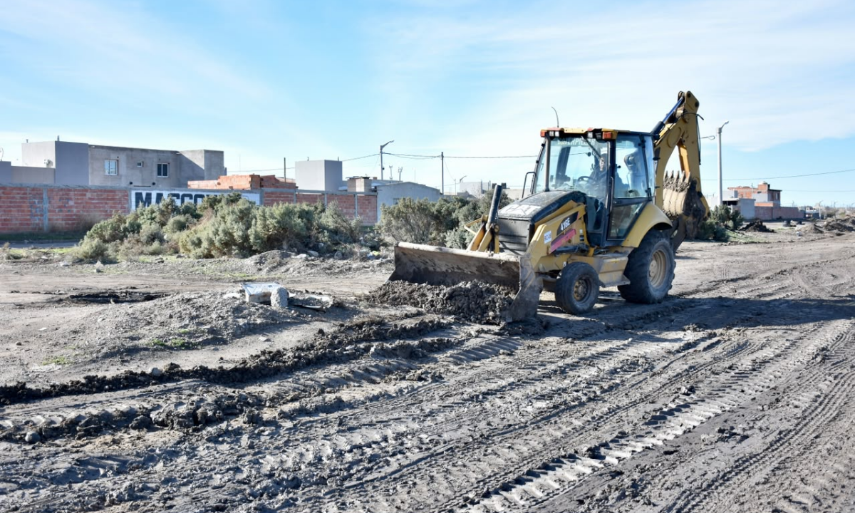Trelew: comenzó la obra de pavimentación de la avenida Oris de Roa