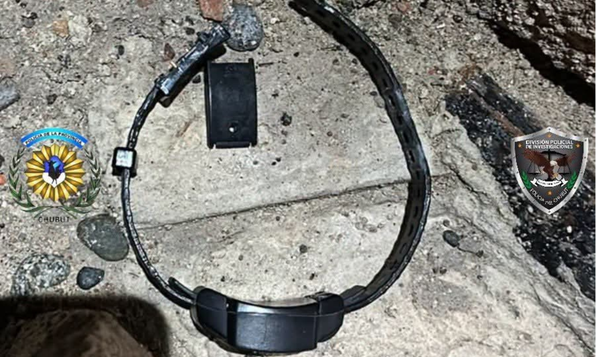 Detuvieron en Gaiman a un joven que había violado la prisión domiciliaria y roto la tobillera electrónica