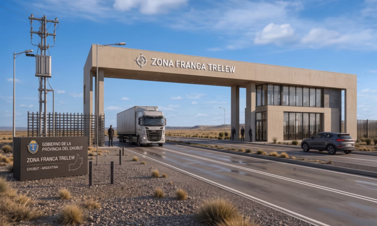 Trelew avanza con la obra de su Zona Franca y proyecta nuevas inversiones y cientos de puestos de trabajo