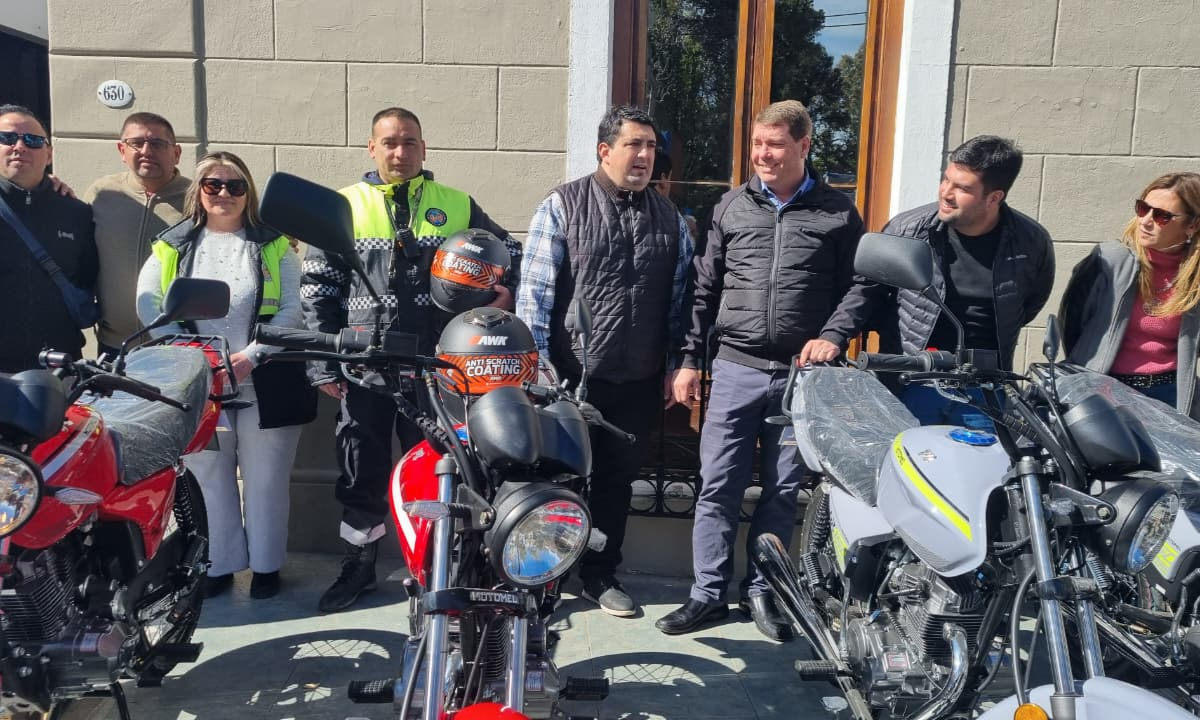 Rawson incorporó cuatro motocicletas y dos bicicletas para reforzar los operativos de Tránsito y Ambiente