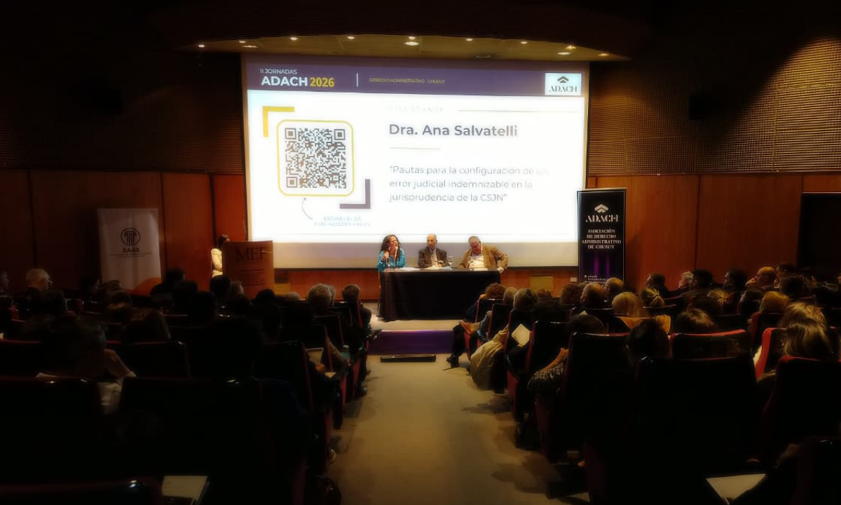 Laura Monti destacó el intercambio profesional en las jornadas de Derecho Administrativo de Chubut