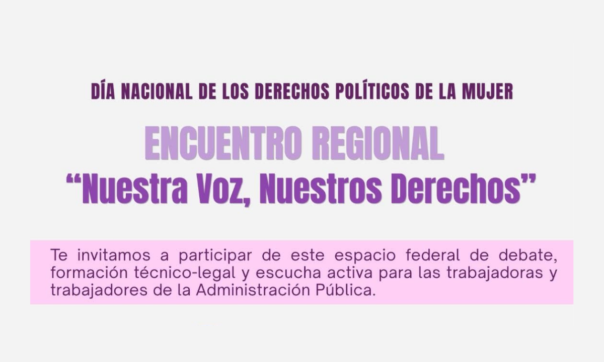 UPCN realizará en Chubut un encuentro regional para debatir sobre los derechos políticos de las mujeres