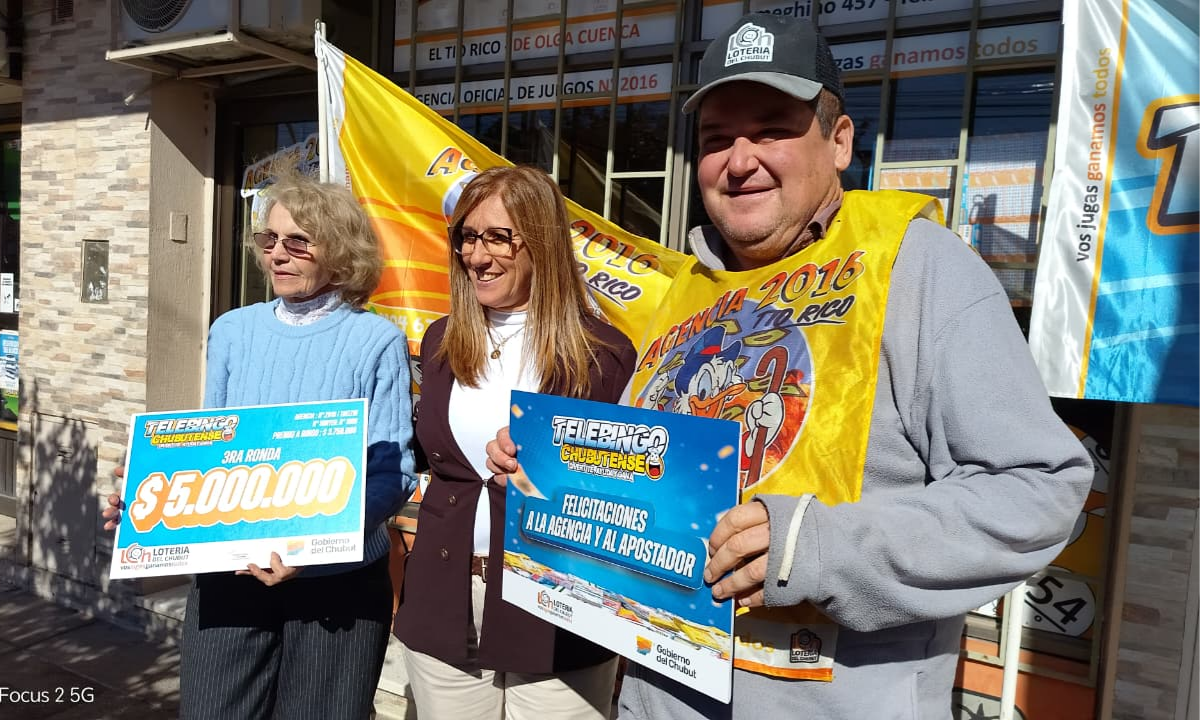El Telebingo Chubutense entregó un premio en Trelew y anticipó un sorteo especial por el aniversario de la ciudad