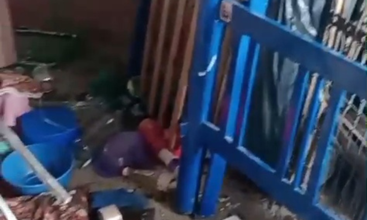 Poblador rural resiste violento desalojo pero teme por su familia