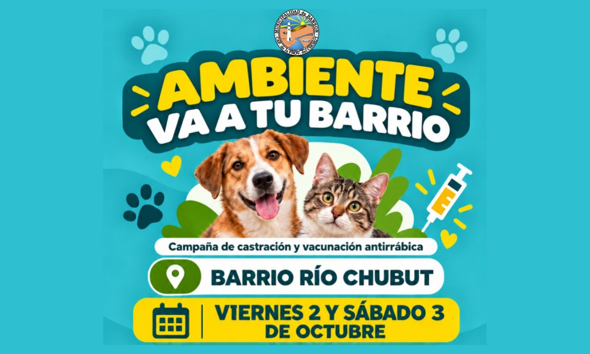 Ambiente y Veterinaria volverán al Río Chubut con castración, vacunación y limpieza