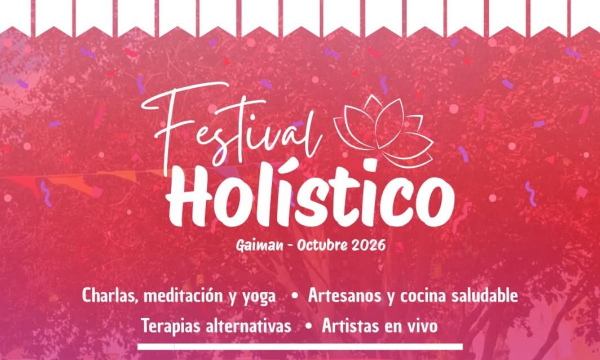 Gaiman realizará la segunda edición del Festival Holístico