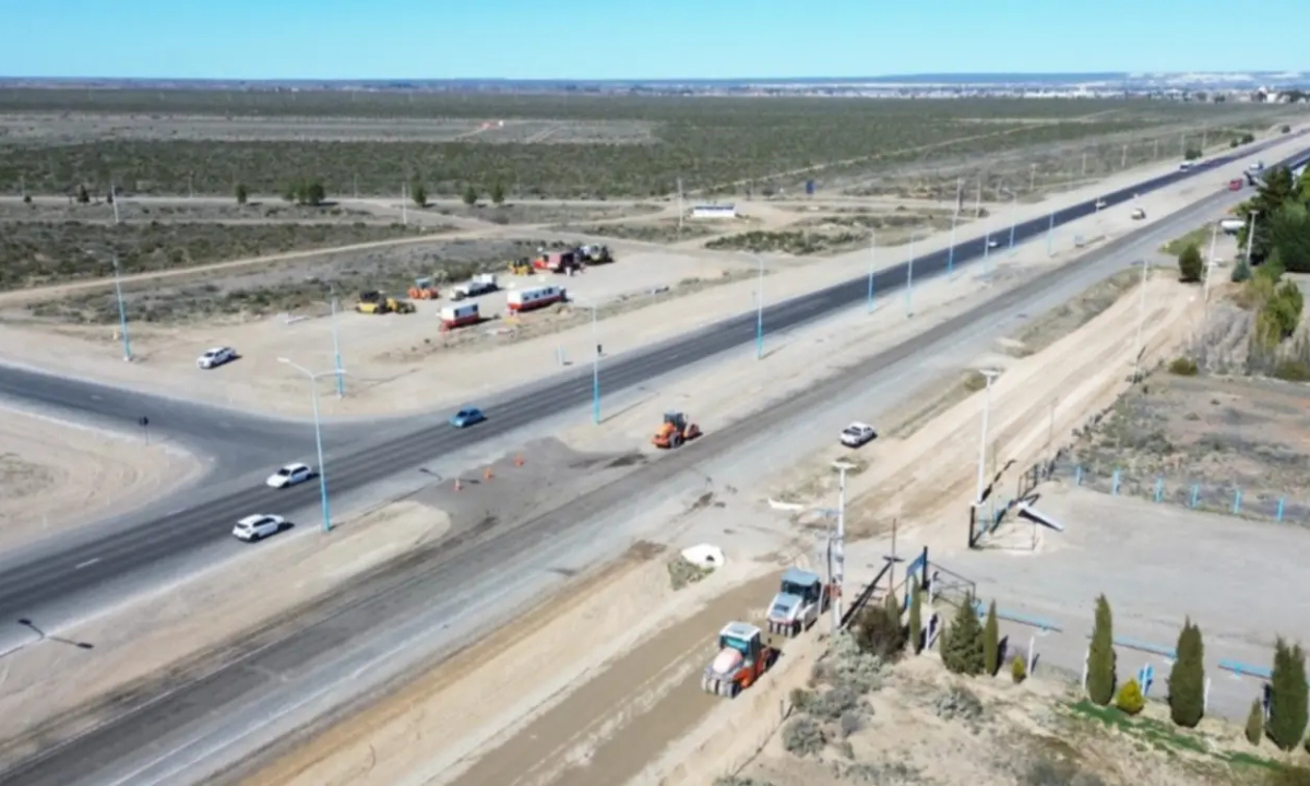 La doble trocha a Puerto Madryn está en la última etapa y pronto comienza a construirse el tramo Trelew-Rawson