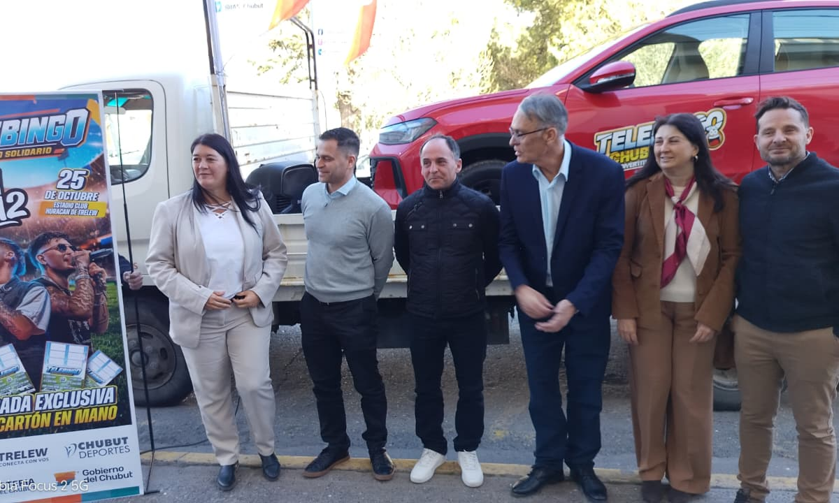 Lotería del Chubut presentó el Telebingo Deportivo que se sorteará el 25 de octubre en Trelew