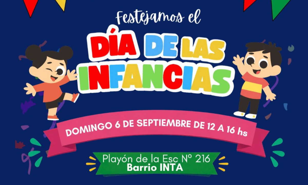 Trelew celebra el Día de las Infancias este domingo en barrio INTA