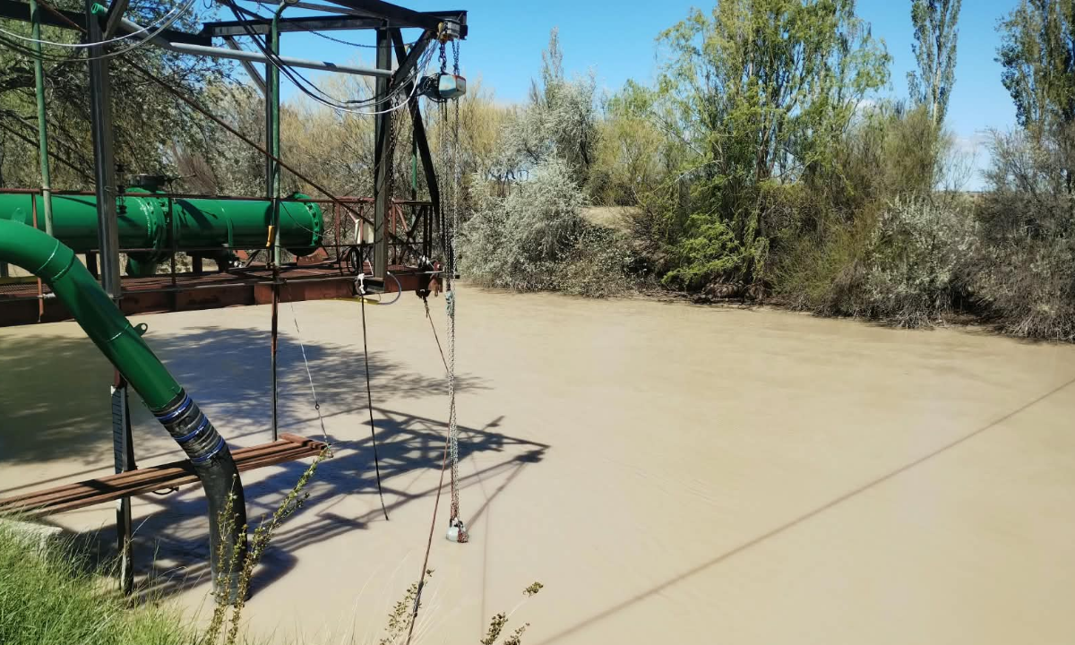 Turbiedad elevada en el río Chubut: se solicita cuidar el agua