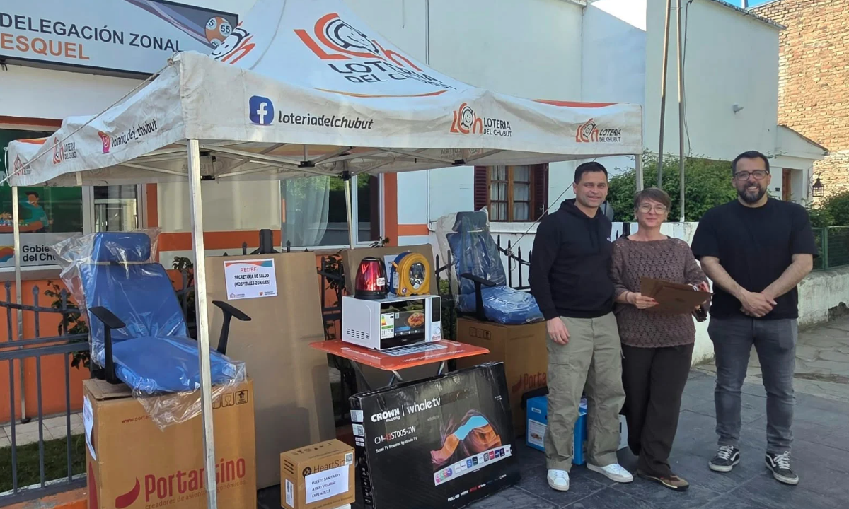 Lotería del Chubut entregó equipamiento a hospitales y puestos sanitarios de la cordillera