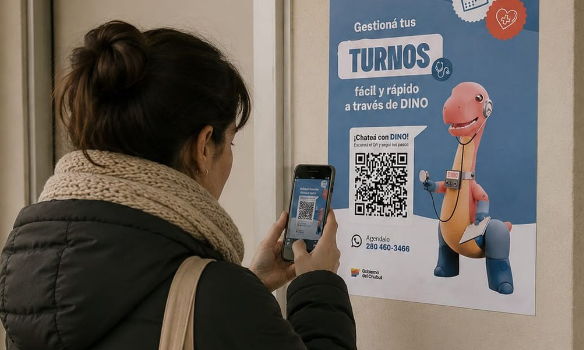 Con más hospitales y especialidades, Chubut implementa la quinta etapa del asistente virtual DINO para solicitar turnos médicos