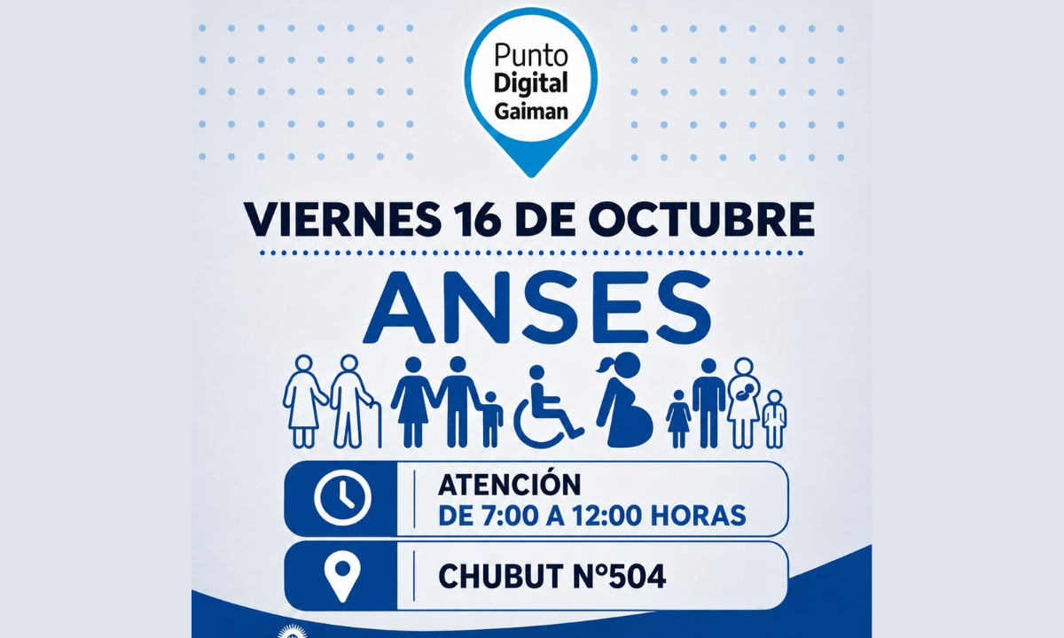 ANSES brindará atención en Punto Digital Gaiman