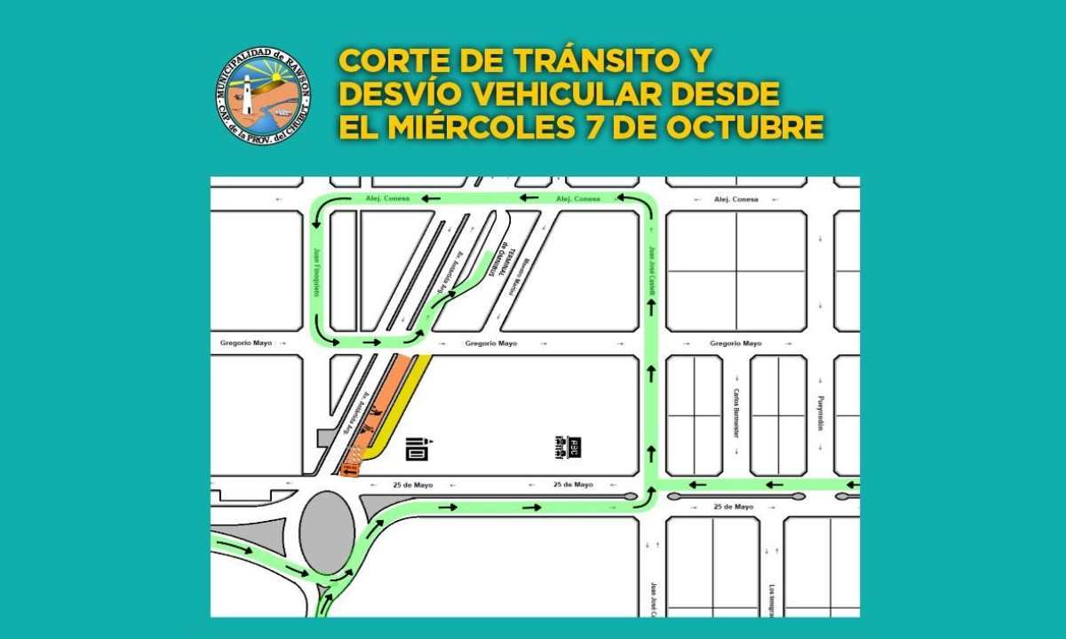 Rawson cortará la avenida Antártida Argentina por 20 a 25 días para reemplazar el asfalto deteriorado