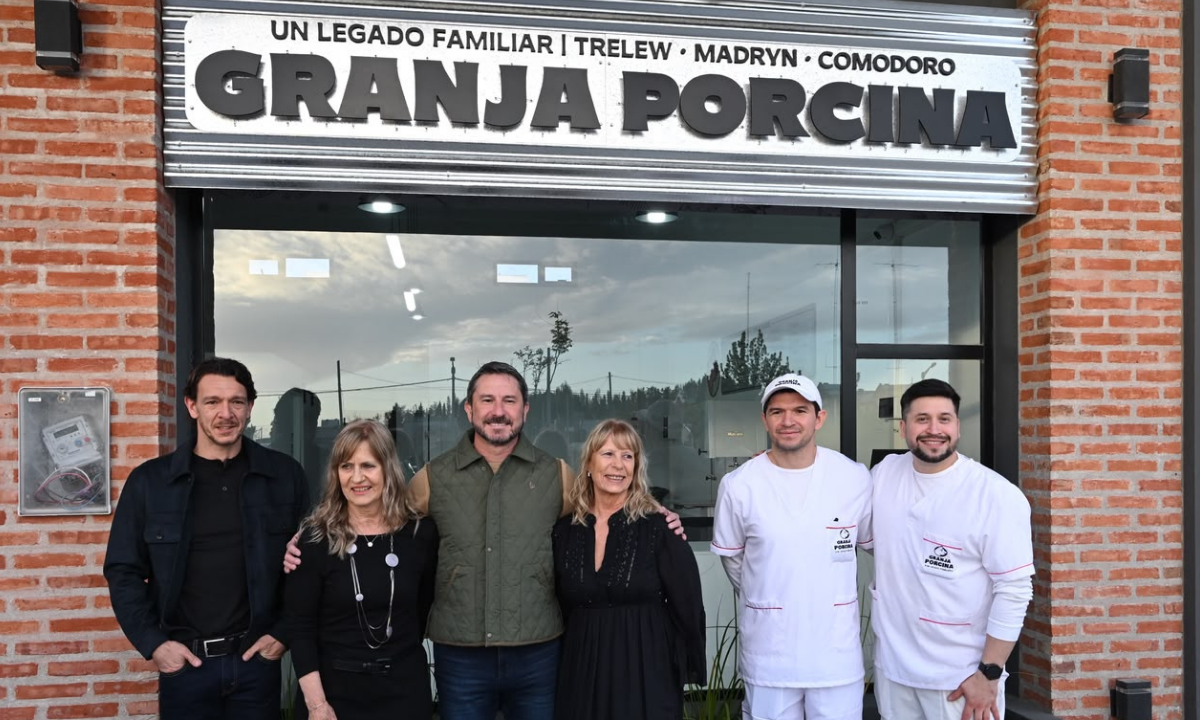 Merino destacó el crecimiento comercial de Trelew tras la apertura de Granja Porcina