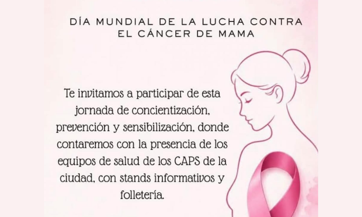 Rawson realizará una jornada de prevención del cáncer de mama en la Plaza Guillermo Rawson