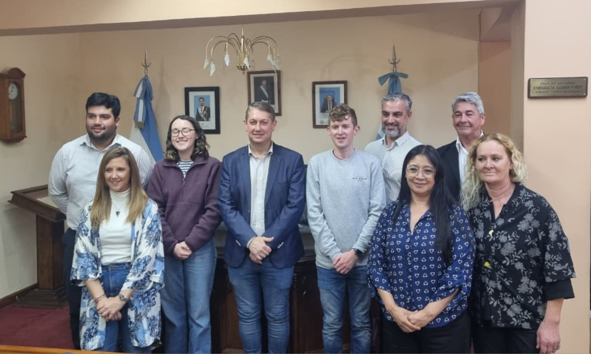 Rawson recibe a una becaria de Gales en el marco de un intercambio cultural que lleva más de una década