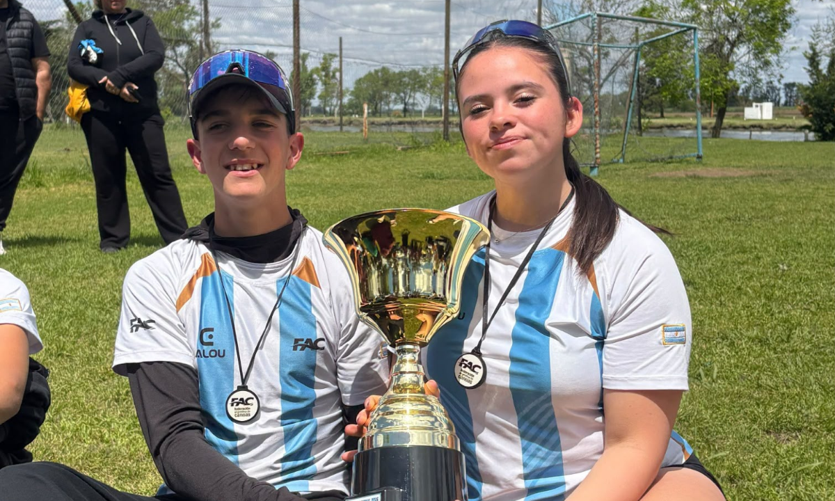 Dos jóvenes chubutenses se coronaron campeones de la Copa Binacional de Canotaje con la selección argentina