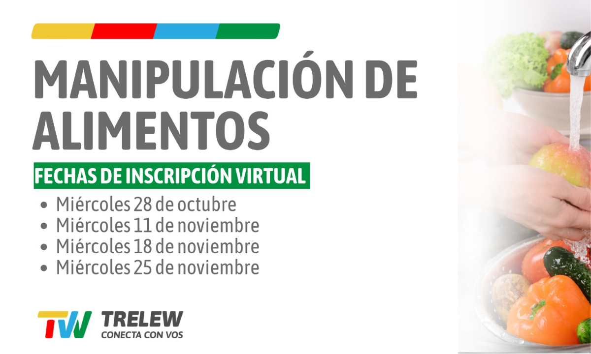 El Municipio de Trelew abre nuevas inscripciones para los cursos de Manipulación de Alimentos